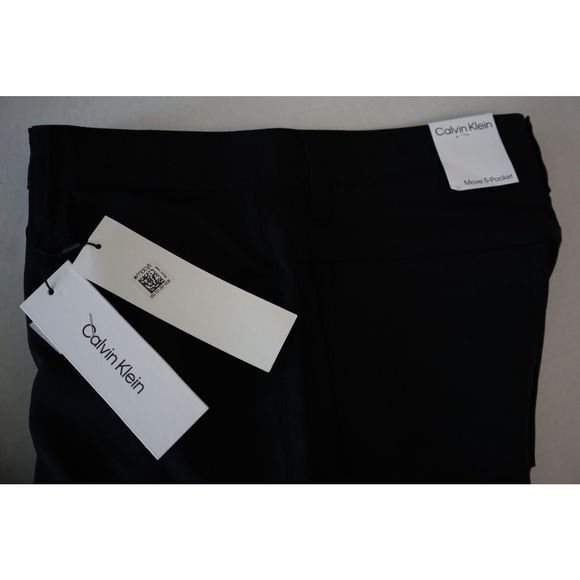 Calvin Klein Men Sz 32x30 Black CK Move 365 Slim-Fit Performance Dress Pants - Picture 4 of 12